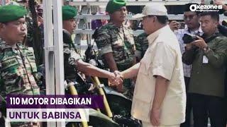 Prabowo Subianto Kunjungi Koramil Pekalongan, 110 Motor Dibagikan untuk Babinsa