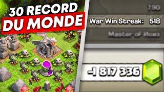 30 RECORD DU MONDE sur Clash of Clans 