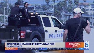 Large brawl breaks out near Santa Monica Pier leaving 2 hospitalized