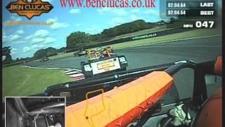 Ben Clucas Driving a Caterham Academy Car Around Oulton Park International Circuit