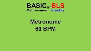 Basic Metronome 60 BPM - One Hour #listenable