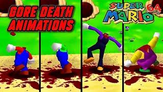 35 Characters GORE Death Animations️- Super Mario 64 PC Port