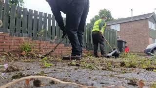 Neglected Patio All Cleaned Ready For This House To Be Sold - Satisfying Garden Work