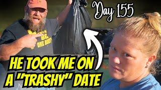 Day 155: Our First Date in 4 Years...Dumpster Diving for Bottles! 