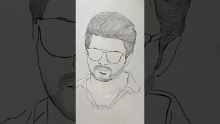 Drawing thalapathy vijay ️| #shorts #vijay