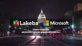 Microsoft CEO, Satya Nadella showcasing Lakeba Group & Shelfie at the Microsoft Inspire event