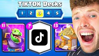 ICH SPIELE TIKTOK DECKS, BIS ES ESKALIERT... (ich bereue es) | Clash Royale Deutsch