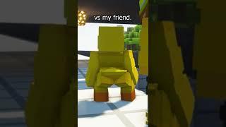 ME Vs My Friend In Public! #minecraft #edit #meme #funny