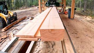 Milling A HUGE Post // Milling Lumber For Our BARN // Helping Kuz We Kan Farms // YouTube Friends