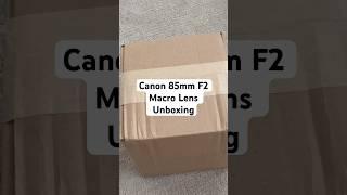 Canon 85mm F2 Macro Lens Unboxing | KEH