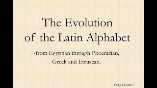 The Evolution of the Latin Alphabet