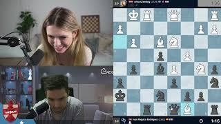 IT makes me VERY HAPPY! // WFM Anna CRAMLING vs CM Ivan Paquico RODRIGUEZ #chess #titledtuesday