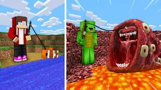 NOOB vs. PRO: Scary Fishing Battle Challenge in Minecraft