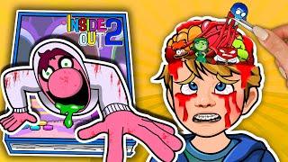 paper diy Rescue INSIDE OUT 2 Embarrassment - The True Face | Riley Squishy - Game Book ASMR