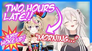 Polka Greets Everyone 2 Hours Late with her Morning Voice [ENG]