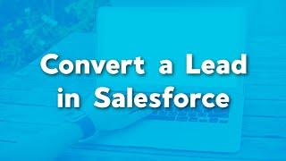 How to Convert a Lead in Salesforce | Convert into account contact opportunity | User Training