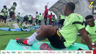 BLACK STARS FIRST TRAINING AT THE UNIVERSITY OF GHANA STADIUM