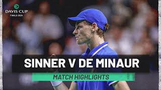 Jannik Sinner v Alex De Minaur | Italy v Australia | Davis Cup Final 8 2024 Match Highlights