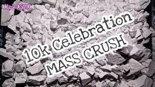 1OK CELEBRATION MASS CRUSH | 100+ Gym Chalk Chunks | Huge Powder Play | Best Asmr Sleep Aid