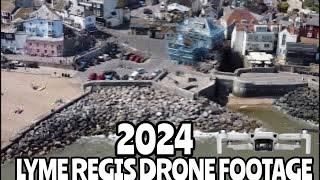 Lyme Regis, Dorset. Drone Footage 2024.