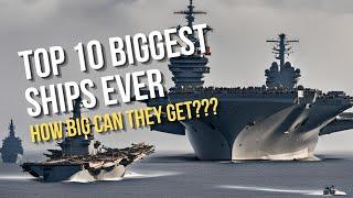 The Top 10 Biggest Ships Ever Built | Longer than The Empire State Building!