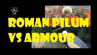 Roman Pilum (THROWING SPEAR) vs ARMOR! Testing against shield, chainmail & plate