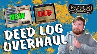 LOTRO Deed Log New Look Update! (2025)