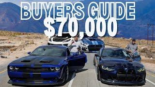 The Best USED Sports Car For $70,000. BMW vs Hellcat vs GT500 vs Corvette