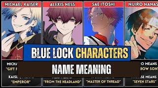 Blue Lock Characters Name Meaning