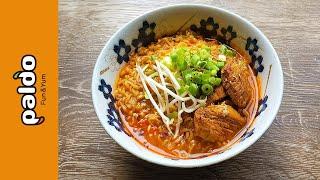 Paldo King Noodle Chicken Flavor Spicy - South Korea - Instant Noodle Recipe Time - EP 1571