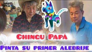 Chingu Papá en México.  ( Día 6 ) "PINTAN SU PRIMER ALEBRIJE"