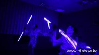 Новогодний номер Пиксельное шоу в Алматы Dream Lights Show