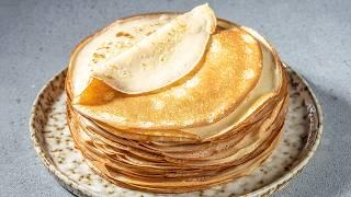 How To Make Amazing Crepes At Home! Secret recipe from a French chef  Basic Crêpes