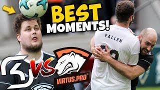 BEST OF - Virtus.Pro vs SK Gaming Football Match! (Funny Moments & Highlights!)