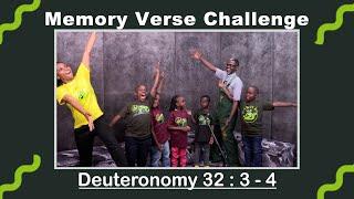 Week 1 of 26 | Memory Verse Challenge | Deuteronomy 32:3-4 | Uncle Paul's Ark