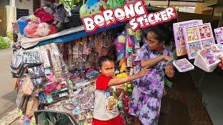 Wow! Hanum Bocil Borong Sticker Murah Di Abang Penjual Mainan Keliling  Shafeea Hanum