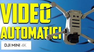 DJI MINI 4K TUTORIAL | Video AUTOMATICI con la FUNZIONE QuickSHOT !