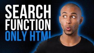 How To Add Search Function Only Using HTML | HTML Datalist | HTML Search | HTML input