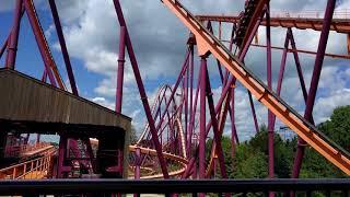 Raging Bull Perfect 2 Train Operation Off-Ride Six Flags Great America