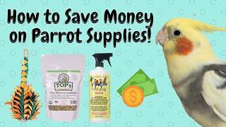 How To Save Money on Parrot Care and Supplies! | Parrot Care Life Hacks | BirdNerdSophie