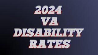 VA Pay Chart 2024 Disability Rates