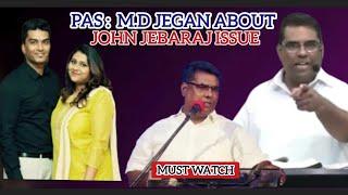 Divorce issue|Pas:M.D jegan about john jebaraj | super#mdjeganmessages #johnjebaraj #mdjeganmessage