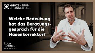 Nasenkorrektur | Frag Prof. Riedel | Welche Bedeutung hat das Beratungsgespräch ?