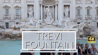 Trevi Fountain in Rome Italy in 4K