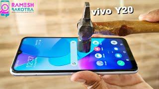 Vivo Y20 Screen Glass Scratch Test