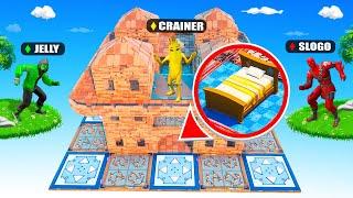 Beating JELLY & SLOGO In Bed Wars! (Fortnite)