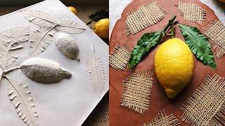 LEMON TREE plant fossils by KLEVER / diy wall decor & botanical fossil