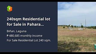 240sqm Residential lot for Sale in Pahara Southwoods Binan Laguna