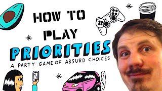 How to play Priorities: Party Games