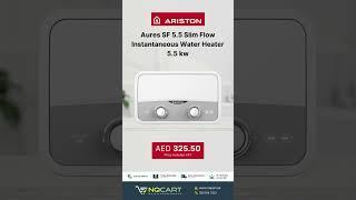 Ariston Aures SF 5 5 Slim Flow Instantaneous Water Heater, 5 5 kw White